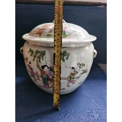 清乾隆轧道黄底粉彩大碗-彩绘瓷/彩瓷-7788红宝书