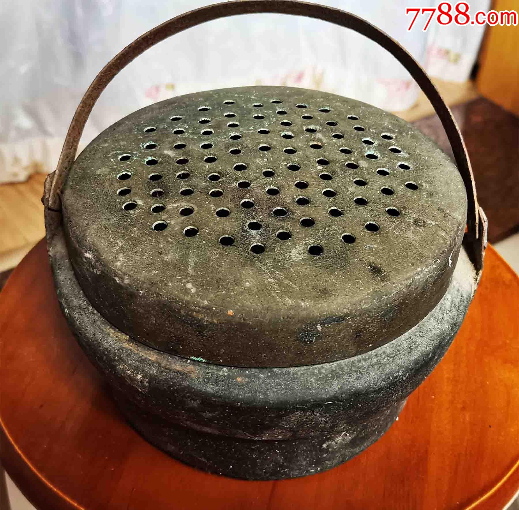 民国黄铜脚炉(把手铁质)-价格:300元-se89203459-铜炉-零售-7788铜炉