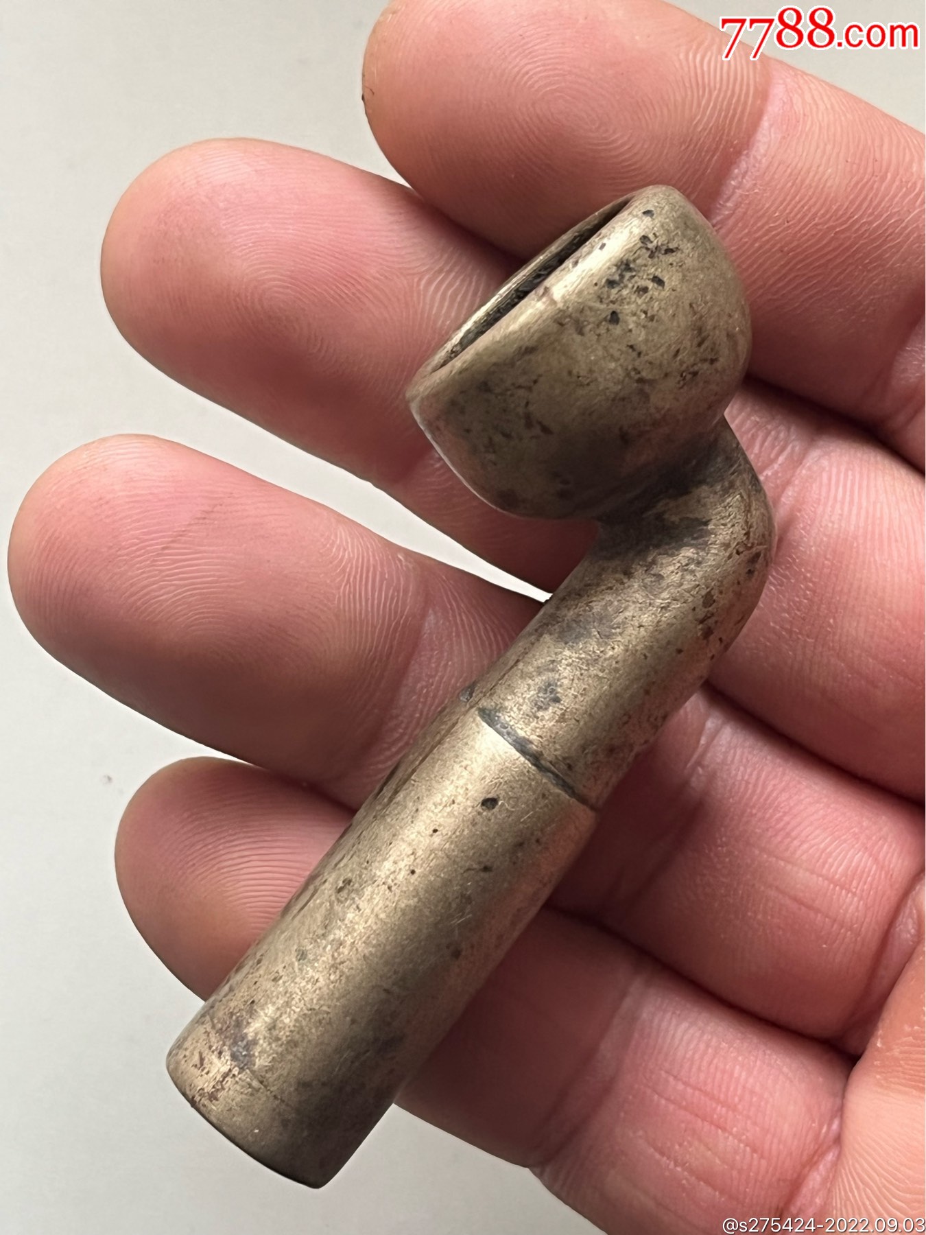 民国老黄铜烟锅烟袋锅烟锅烟斗烟杆烟枪一口香铜器_烟杆/烟枪/烟锅