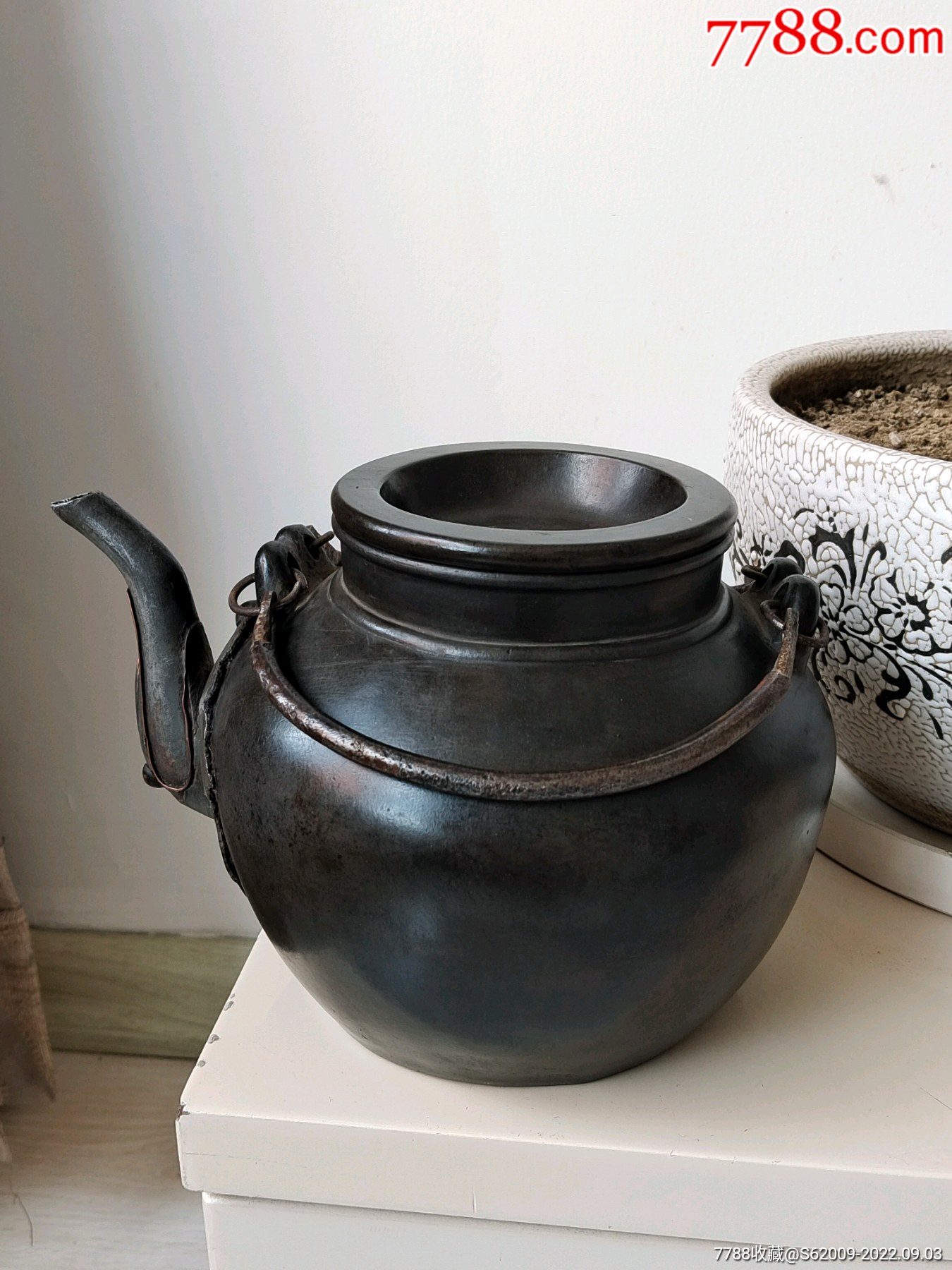 民国捂灰宜兴紫砂提梁壶-价格:980元-se89215538-紫砂壶-零售-7788