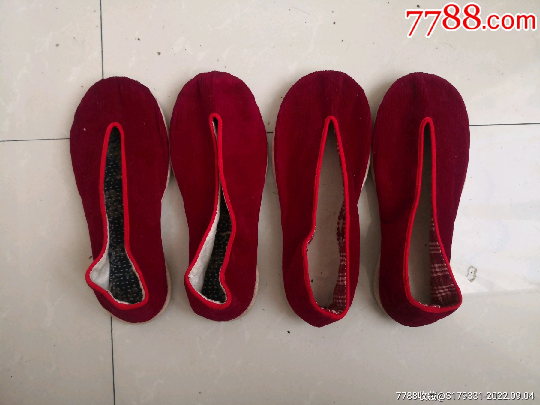老手工制作女式圆口布鞋二双包老-价格:80元-se89228693-其他布艺品