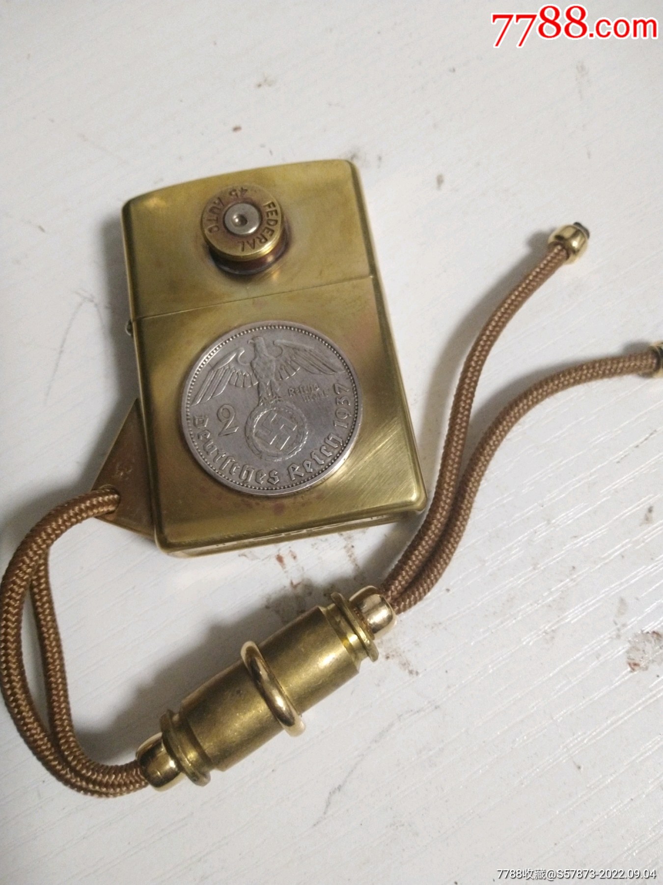 美国铜zippo银币火机-价格:280元-se89232191-打火机/点火器-零售