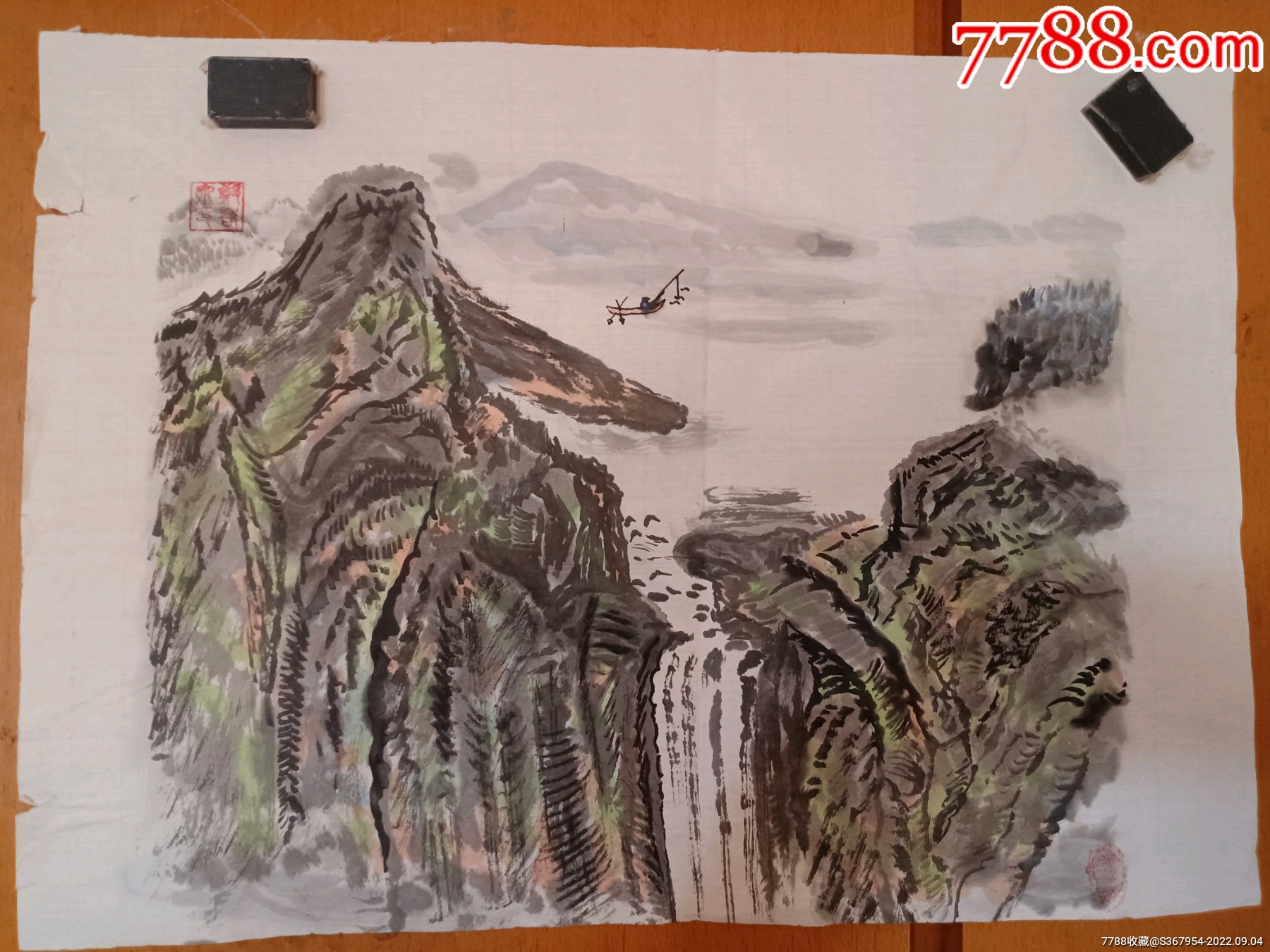 中美协会员郑若泉老师山水小品,包手绘,其他自鉴_山水国画原作_懿诚美斋【7788收藏__收藏热线】