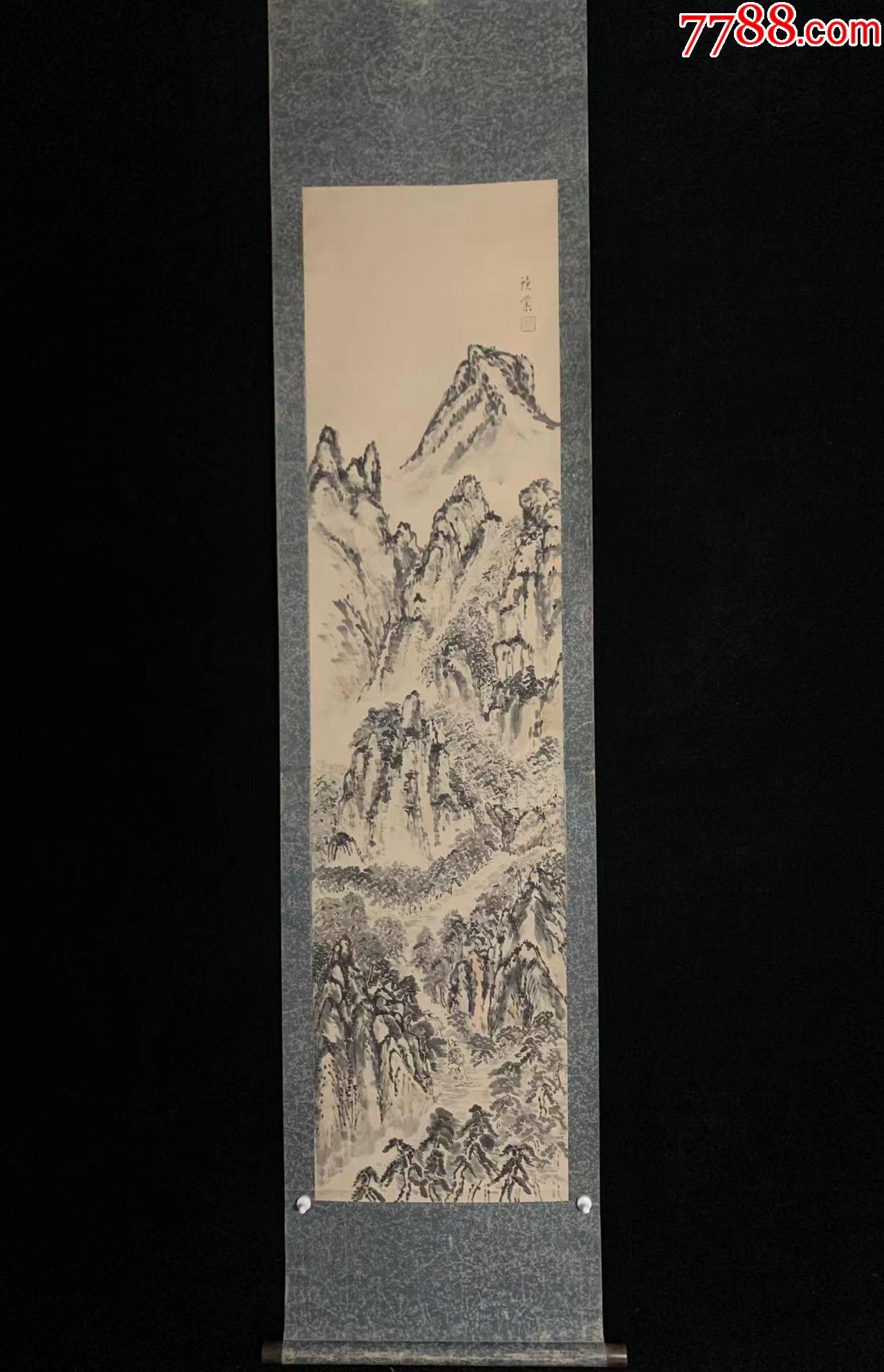【手绘】寺崎広業人物山水5835纸本回流老字画书房茶室古书画收藏-价格:350元-se89253004-山水国画原作-零售-7788收藏__收藏热线
