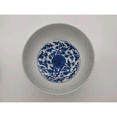 清代早期乾隆官窑款缠枝青花碗古瓷器古玩古董_青花瓷_嘉臣收藏【7788