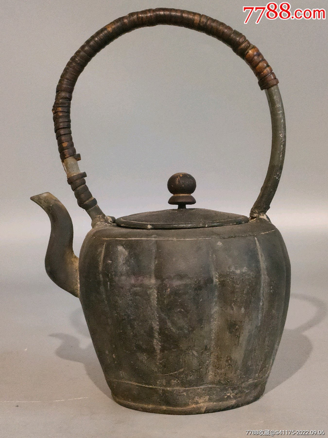 清代锡酒壶此器型规整,做工精美,实属难得,_锡壶/锡器_图片价格_收藏