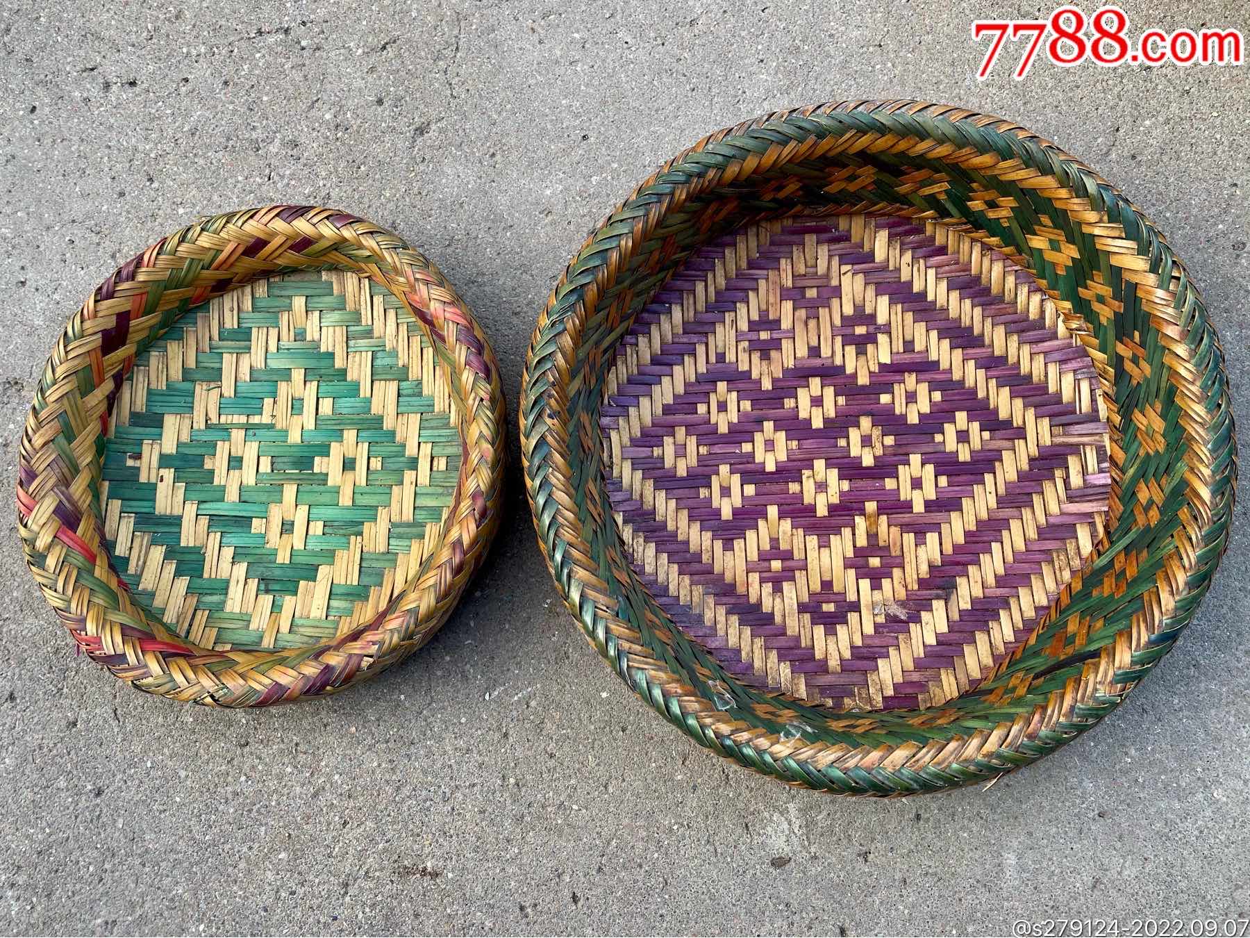 芦苇编针线笸篓-价格:129元-se89283067-植物编织工艺品-零售-7788收藏__收藏热线