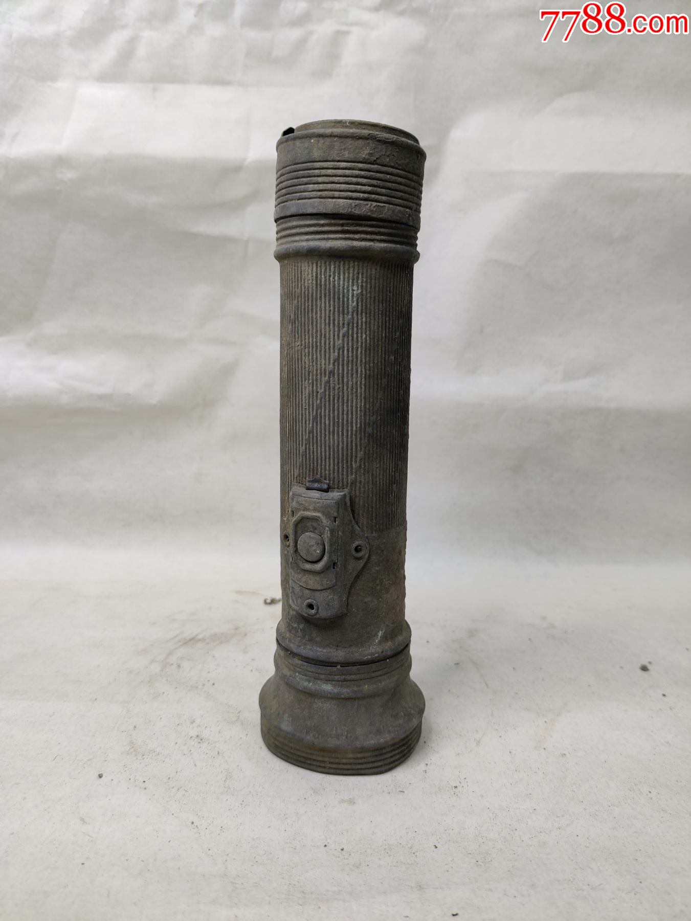 手电筒铜质老物件红军长征新四军八路军抗联解放战争抗美援朝展品道具