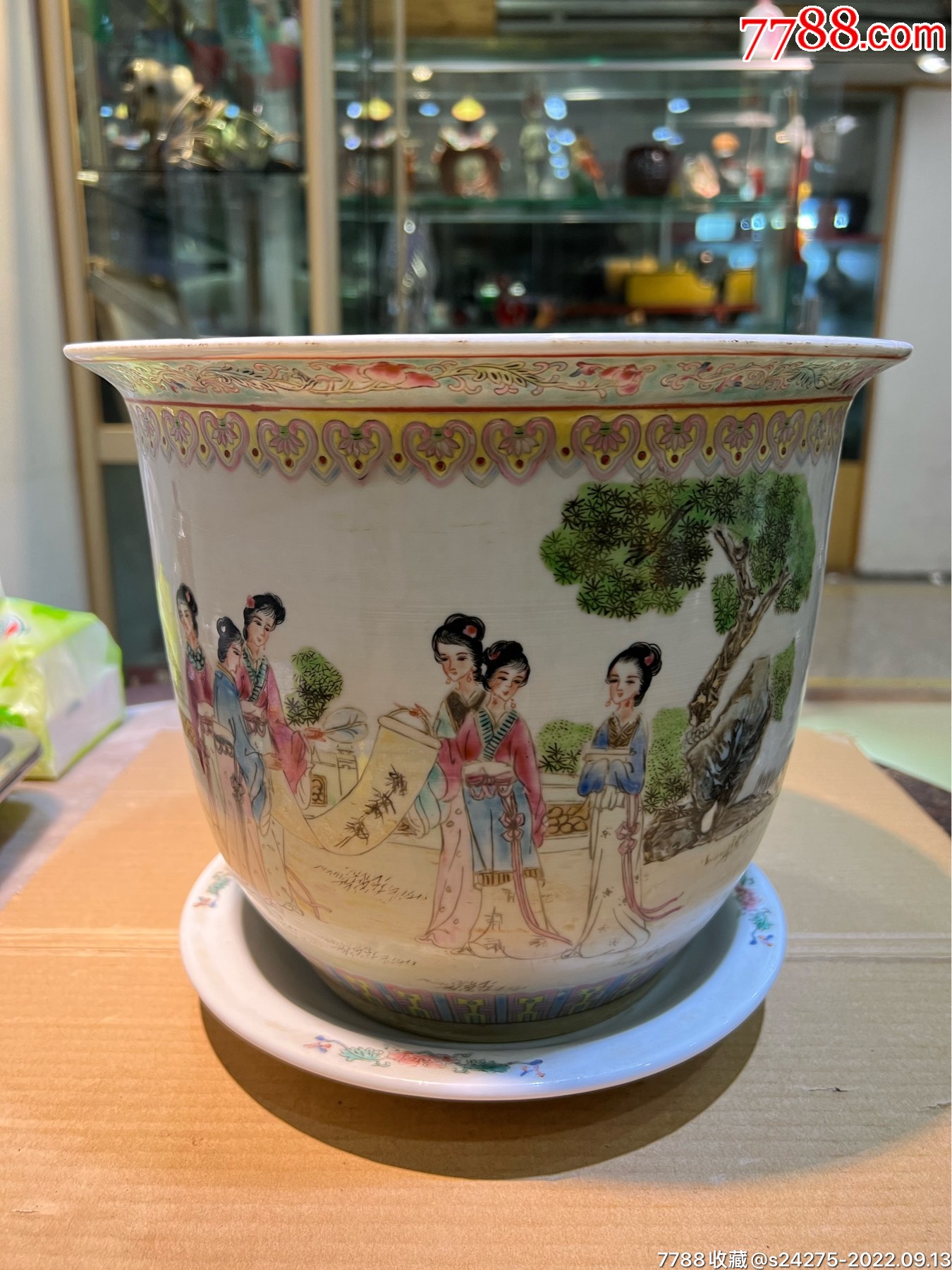 七八十年代景德镇陶瓷花瓶_旧瓷器_又红又专【7788旧书网】