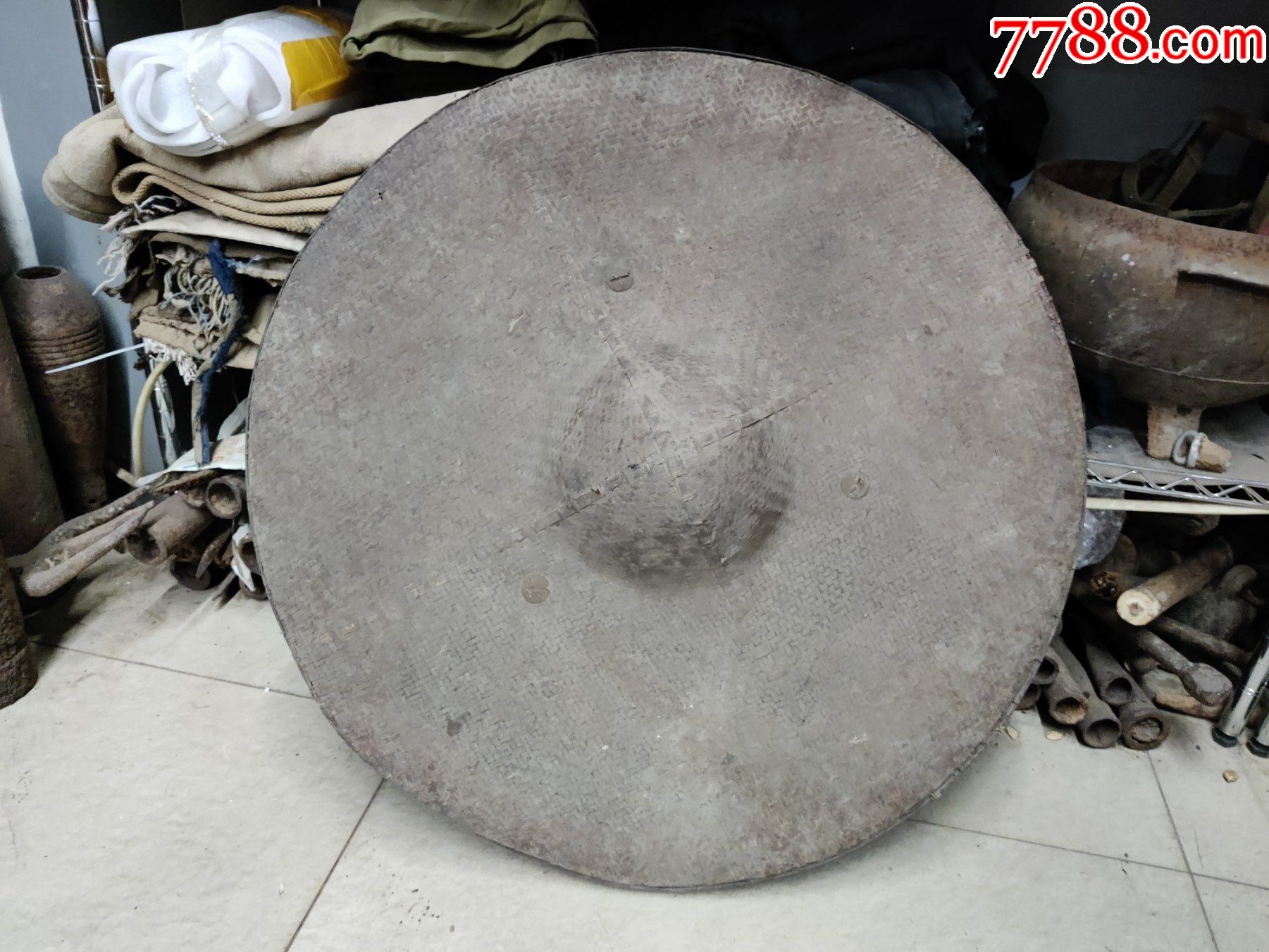 斗笠草帽老物件红军八路军新四军抗联东江苏维埃长征川陕甘宁红色摆件