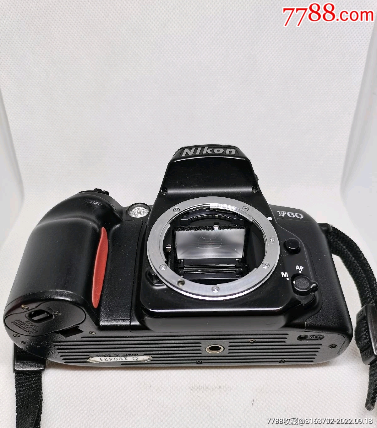 尼康f60自动胶片单反相机机身收藏级别成色非常新带原厂肩带机器带宽