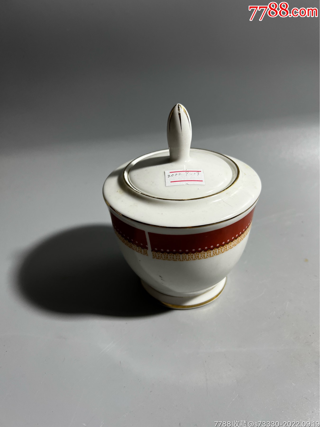 80年代左右,博山瓷厂,茶叶缸一只y_彩绘瓷/彩瓷_作品欣赏_收藏价值