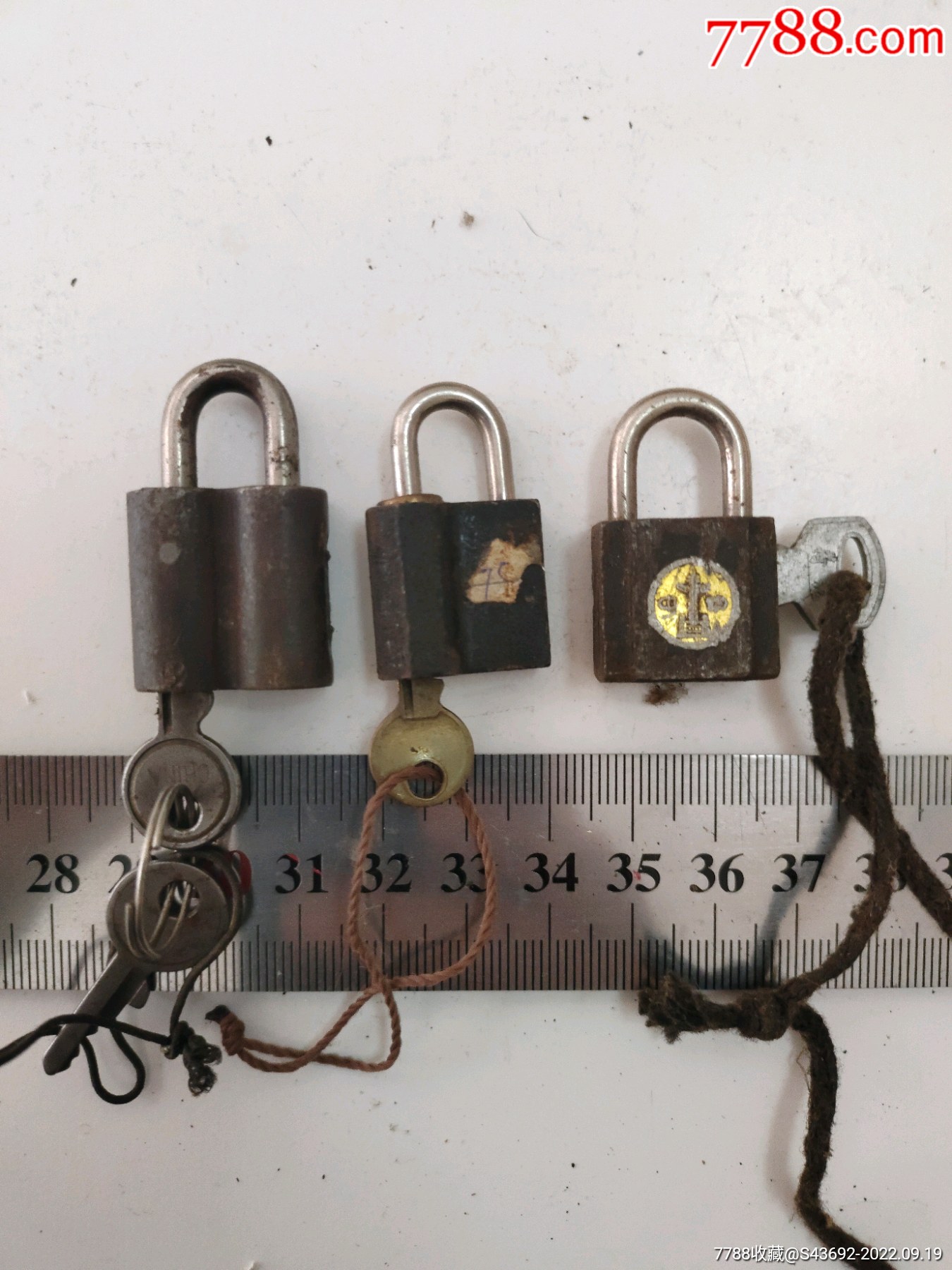 三个小铁锁-价格:40元-se89501131-铁锁/铁钥匙-零售-7788收藏__收藏热线
