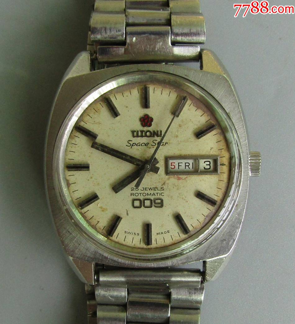 瑞士梅花自动机械009古董男表_手表/腕表_图片价格_收藏行情_7788集邮