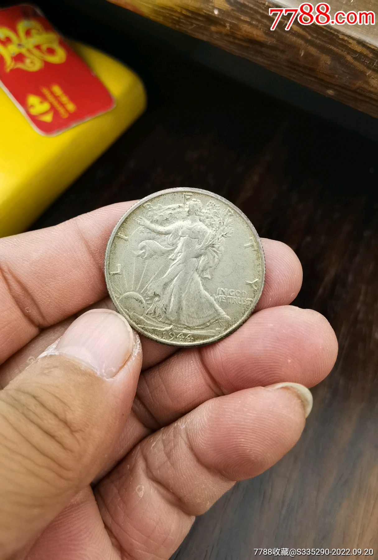 1944年美国行走女神半圆银币-价格:150元-se89532996-银元/机制银币