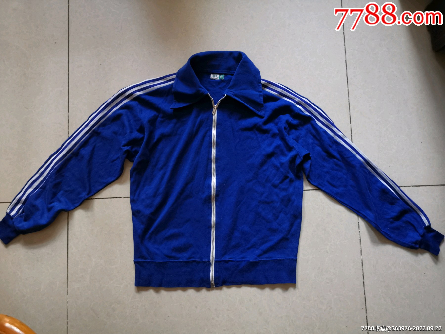 文*60年代梅花牌运动服,上衣,105公分,天津市针织运动衣厂,非常有年代
