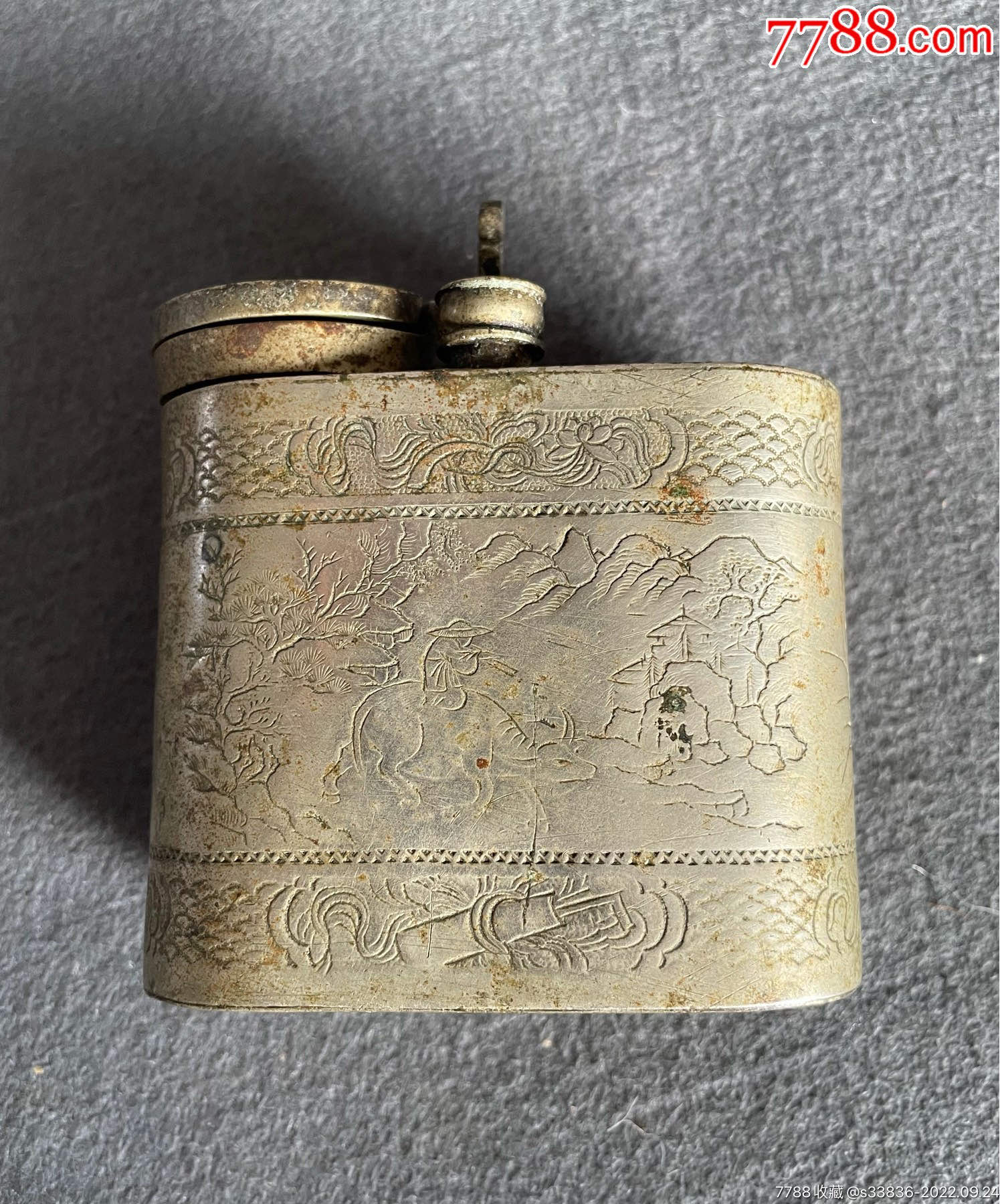 00753水烟筒,满工,精刻铜_铜杂件_收藏知识_收藏价值_7788幻灯片收藏