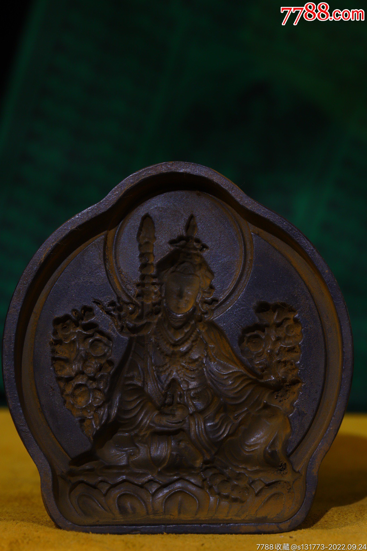 藏地铜胎纯手工敲打,錾刻,擦擦佛模具高9.