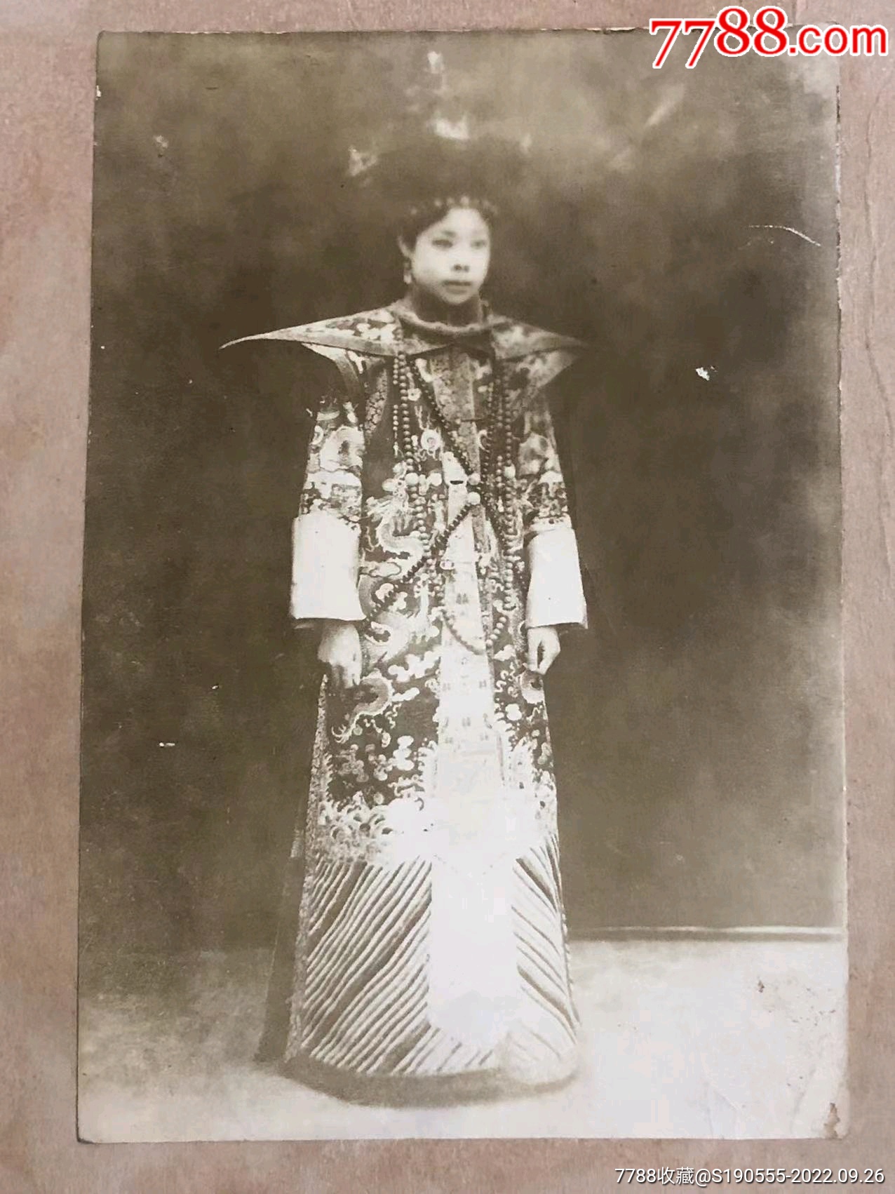 文绣(末代皇妃文绣)老照片(照片尺寸14.8*10.1cm)-价格:2000元-se89628375-老照片-零售-7788收藏__收藏热线