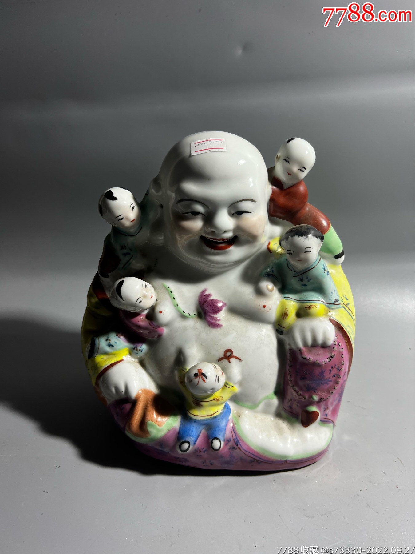 80年代左右,景德镇厂货,五子登科一座_彩绘瓷/彩瓷_鉴别图片_收藏价格