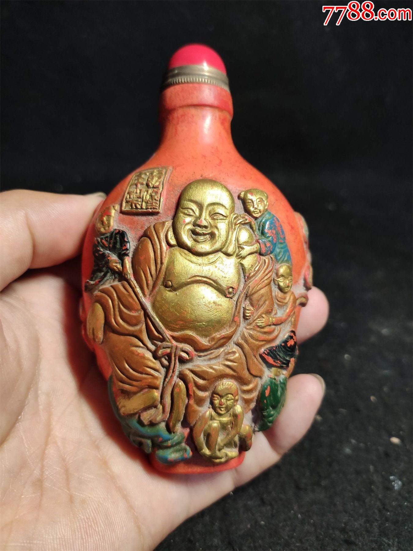 朱砂鼻烟壶-价格:300元-se89655927-鼻烟壶-零售-7788鼻烟壶收藏