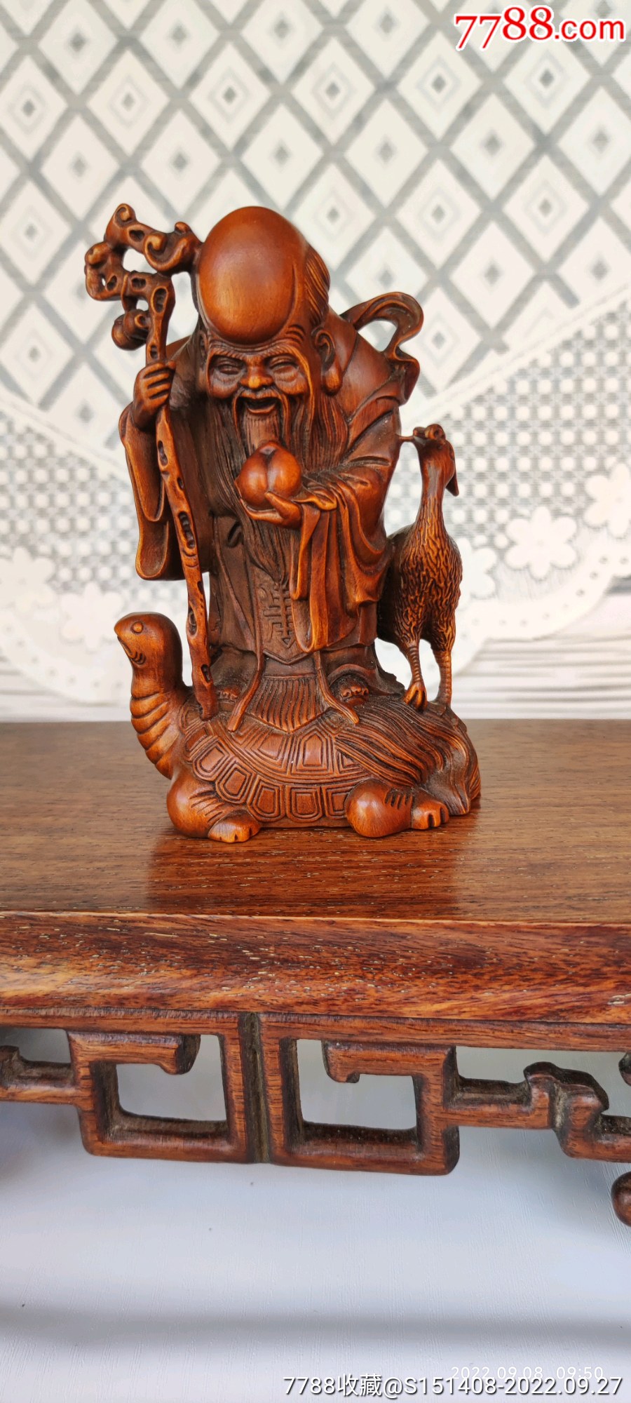 大师雕刻【黄杨木寿星】楼空制作,少见,品项如图,低价转让,机会!