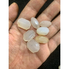 清代冰糖玛瑙灯笼珠7颗