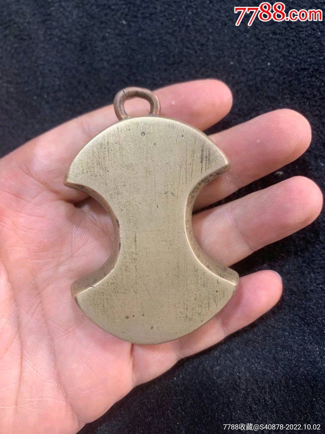 清代锭型铜秤砣铜权-价格:550元-se89734618-秤砣/砝码/古权-零售