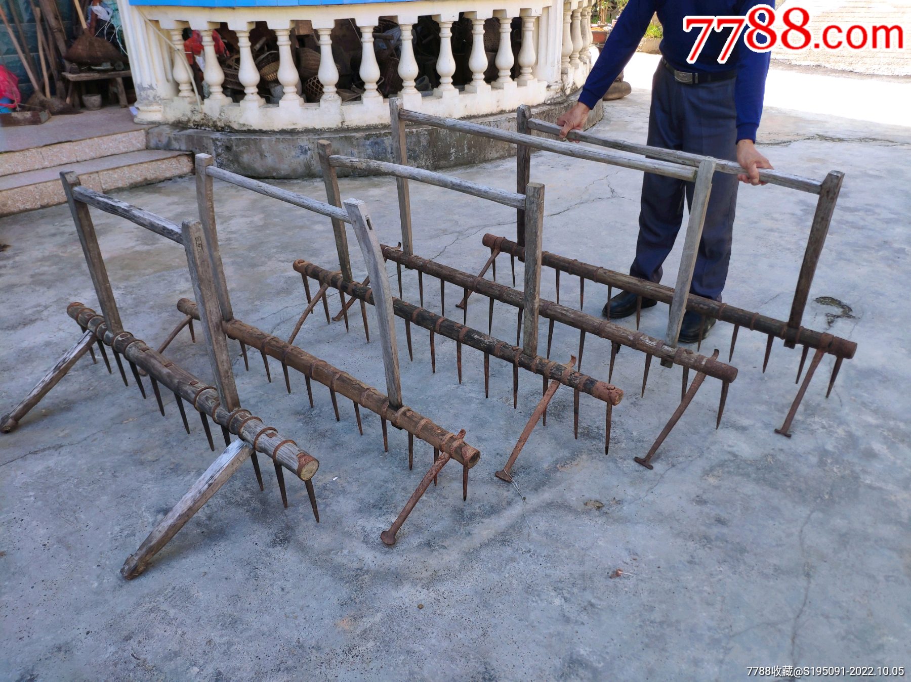 农耕文化老犁耙老农具民俗老物件-价格:280元-se89792302-农用工具-零售-7788收藏__收藏热线