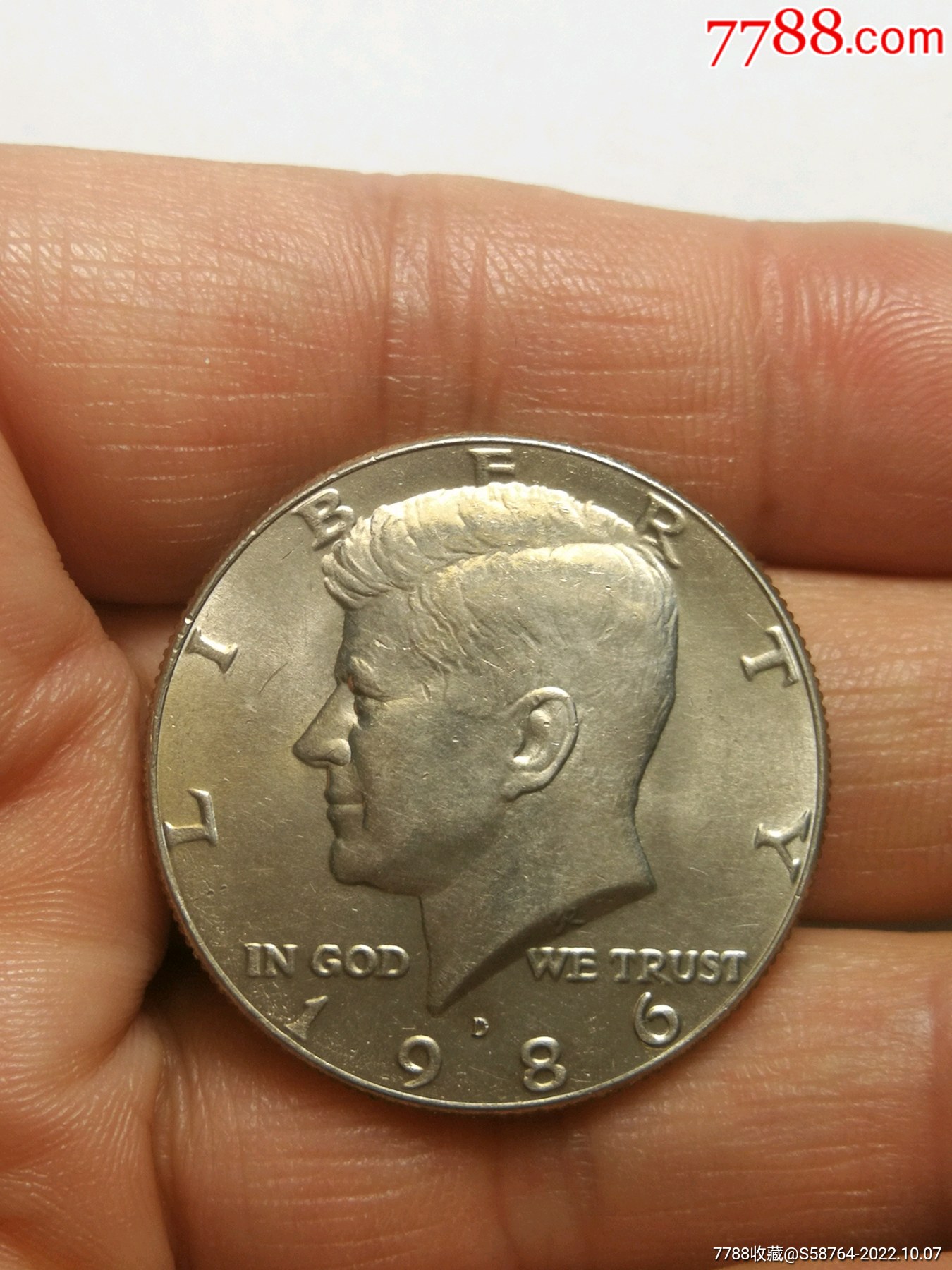 全新美国1986年半美元-价格:9元-se89825091-外国钱币-零售-7788