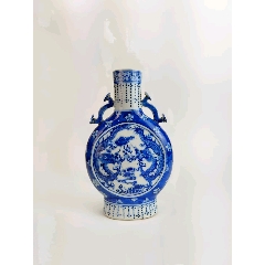 清代抱月瓶_青花瓷_镇江古玩【7788旧书网】
