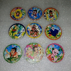 葫芦兄弟9张圆卡