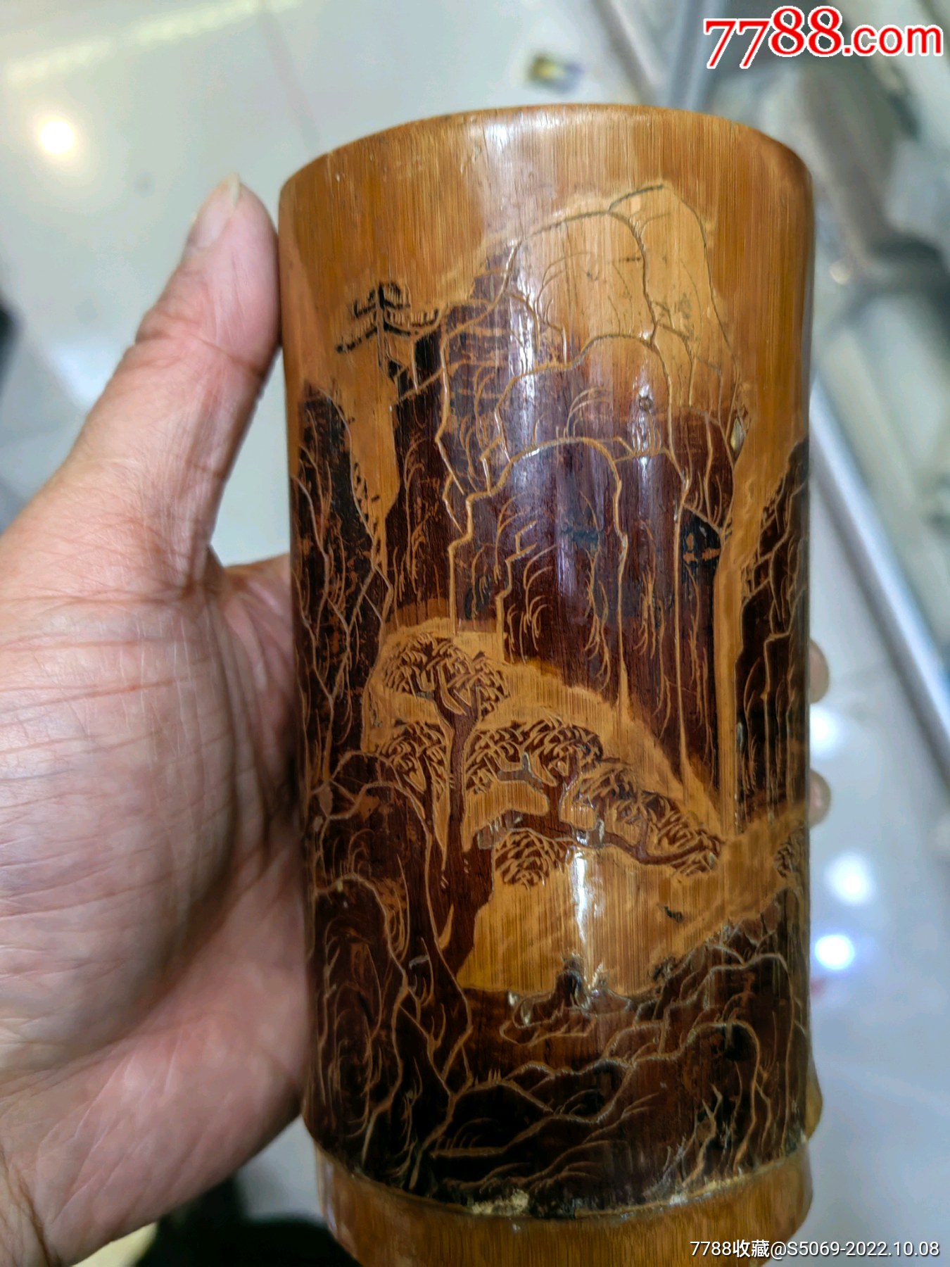 精美雕刻之竹笔筒-价格:380元-se89855616-竹雕笔筒-零售-7788收藏__收藏热线