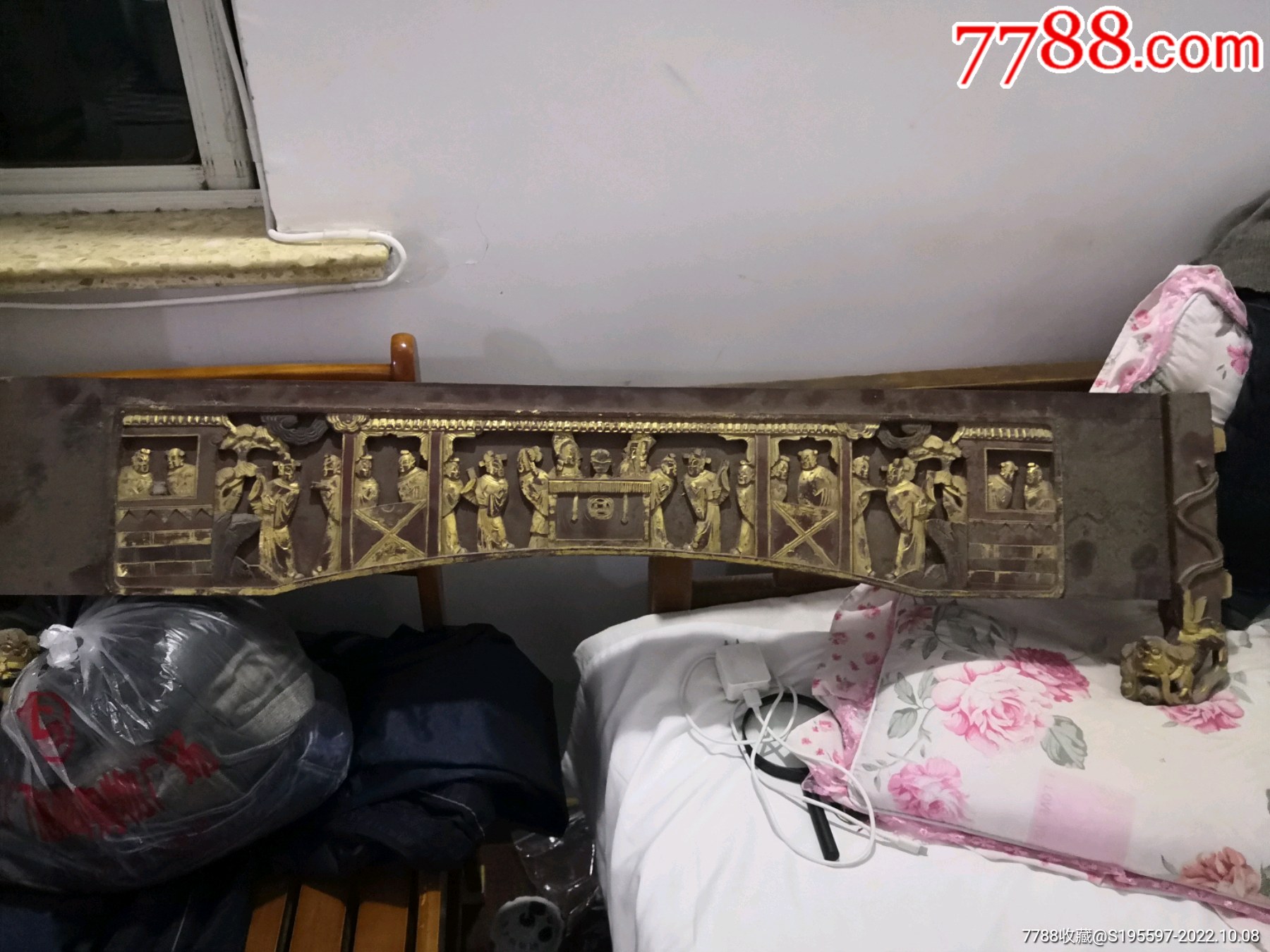 白木头人物描金花板_其他木艺品_陆家店铺【7788收藏__收藏热线】