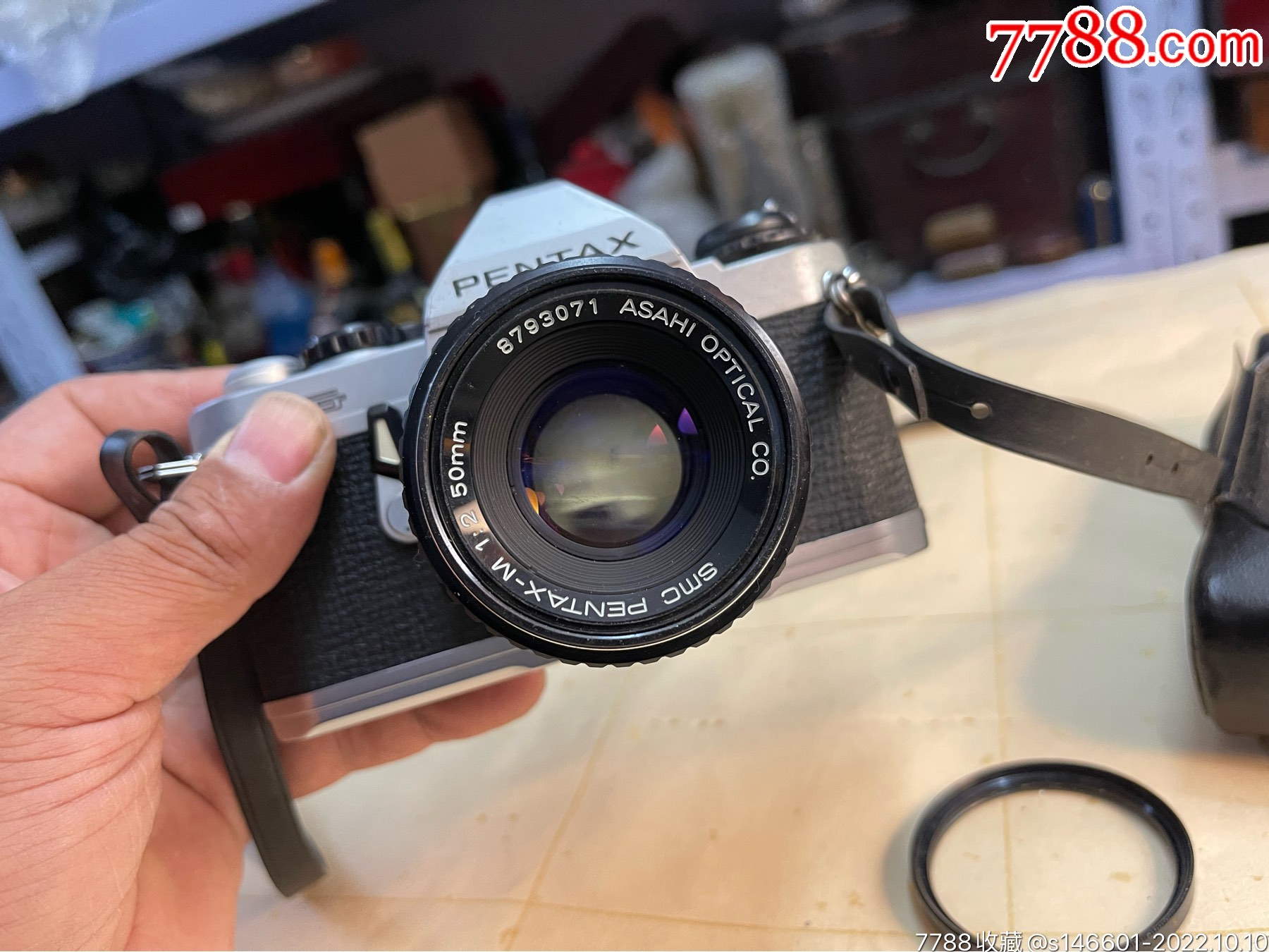 宾得pentaxmg胶片单反相机外观成色如图!