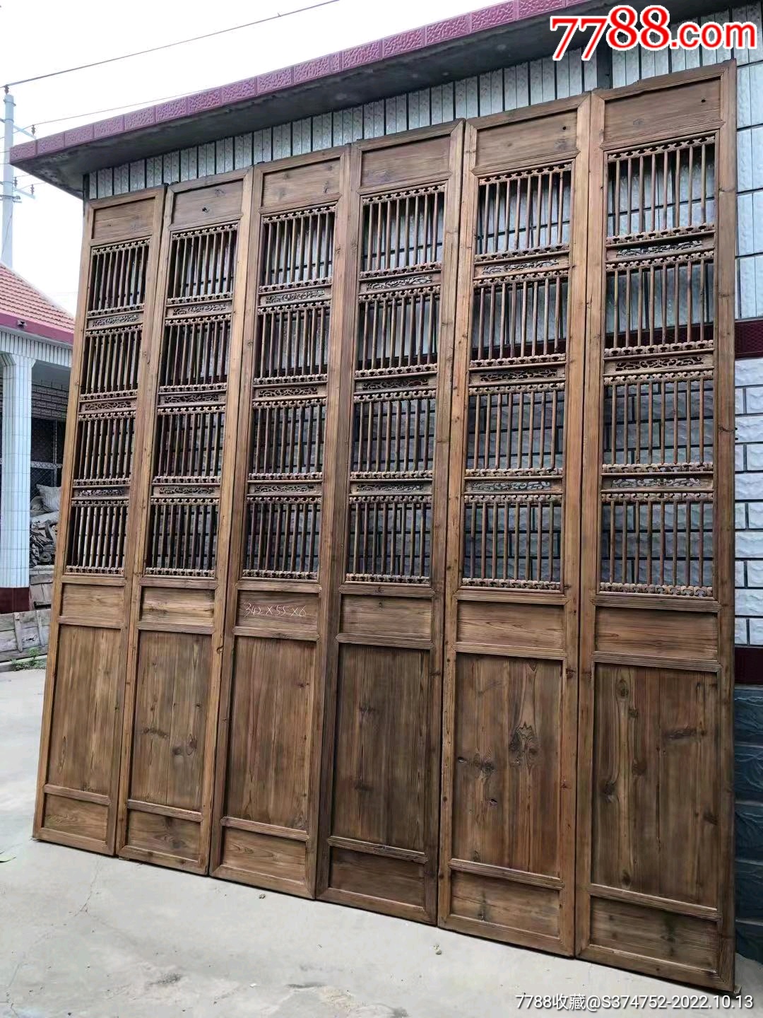 清代,精品隔扇一套6片,装修首选,纯手工雕刻,雕工精细,完整,已清洗干净,购入即_木门窗_旧书收藏_回收价格_7788书籍