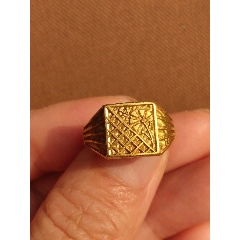  strong>清代老金戒指 /strong>_金器/金饰