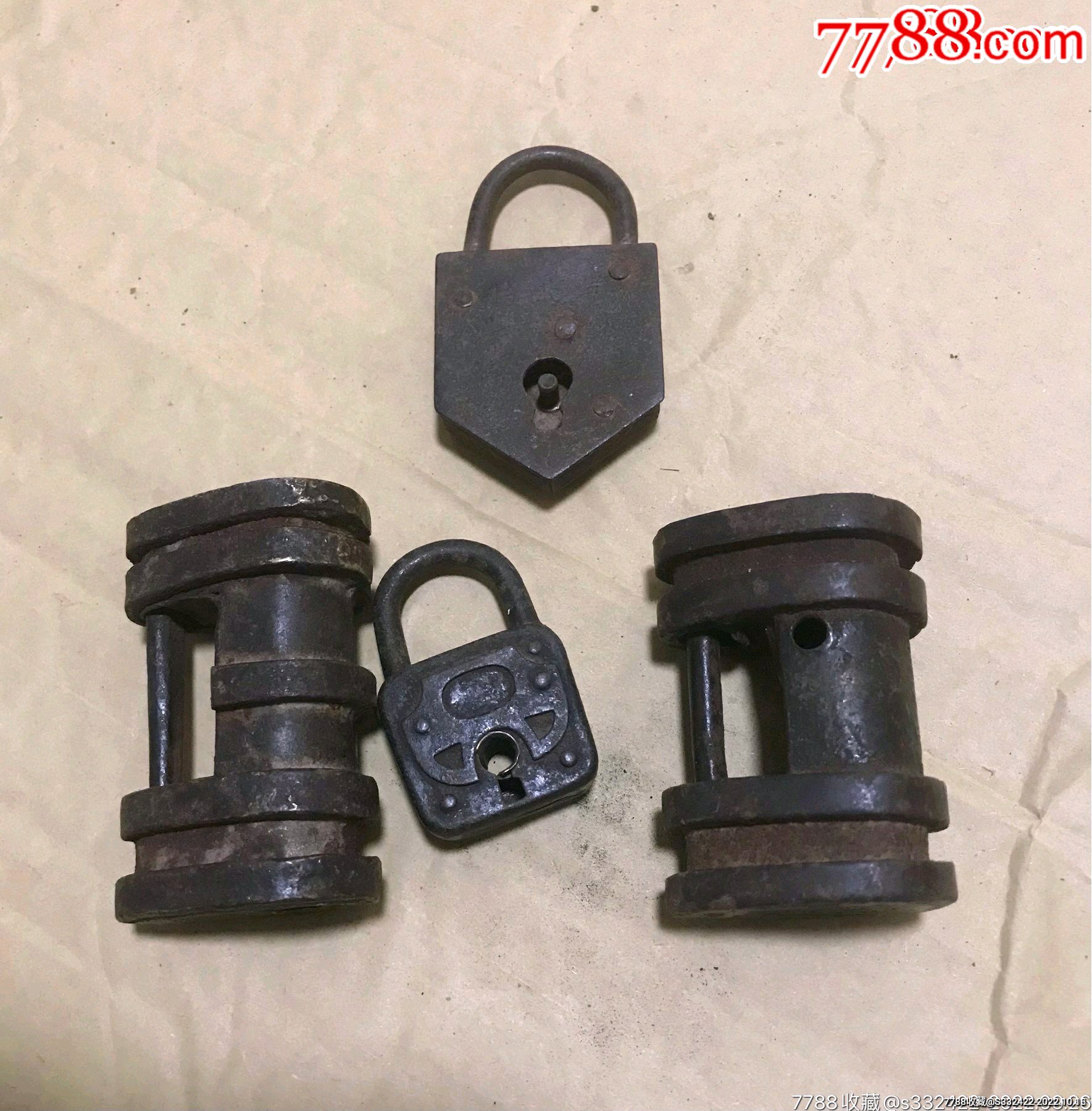 老铁锁4个_铁锁/铁钥匙_一线民俗诚信店铺【7788收藏__收藏热线】