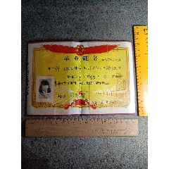 1985.高中毕业证.桂林市