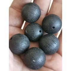 木纹煤精石珠子6个-玛瑙/宝石手串-7788商城