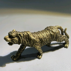 铜老虎摆件.不议价