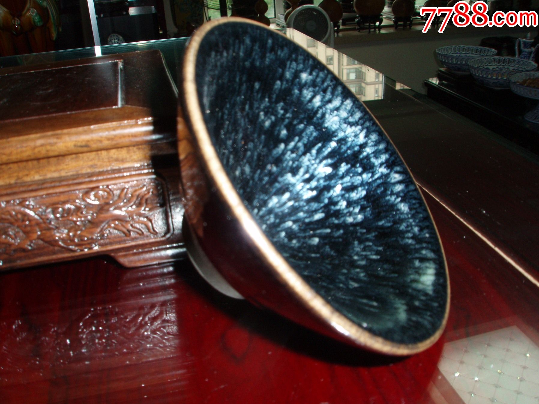 建窑,建盏,天目釉,百花盏,斗笠杯。当代名家作品,建盏收藏精品。带收藏证书。-价格:100元-se90263883-黑瓷/天目瓷-零售 ...