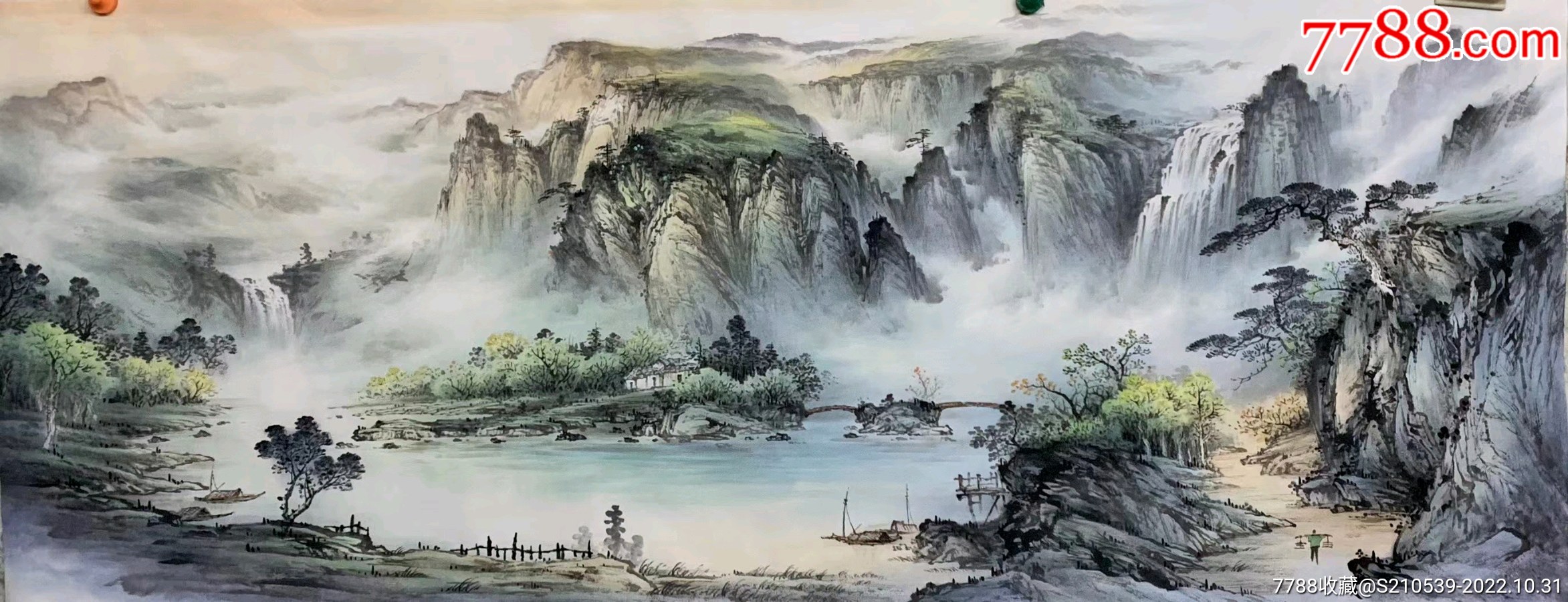 梁海波老师小六尺180/68cm，有合影视频！-人物国画原作-7788收藏