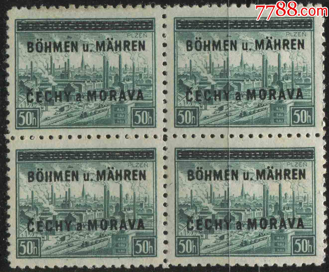 reich04德国德占波西米亚和摩拉维亚邮票1939年工厂建筑加盖1枚新-价格:10元-se90322011-欧洲邮票-零售-7788收藏__收藏热线