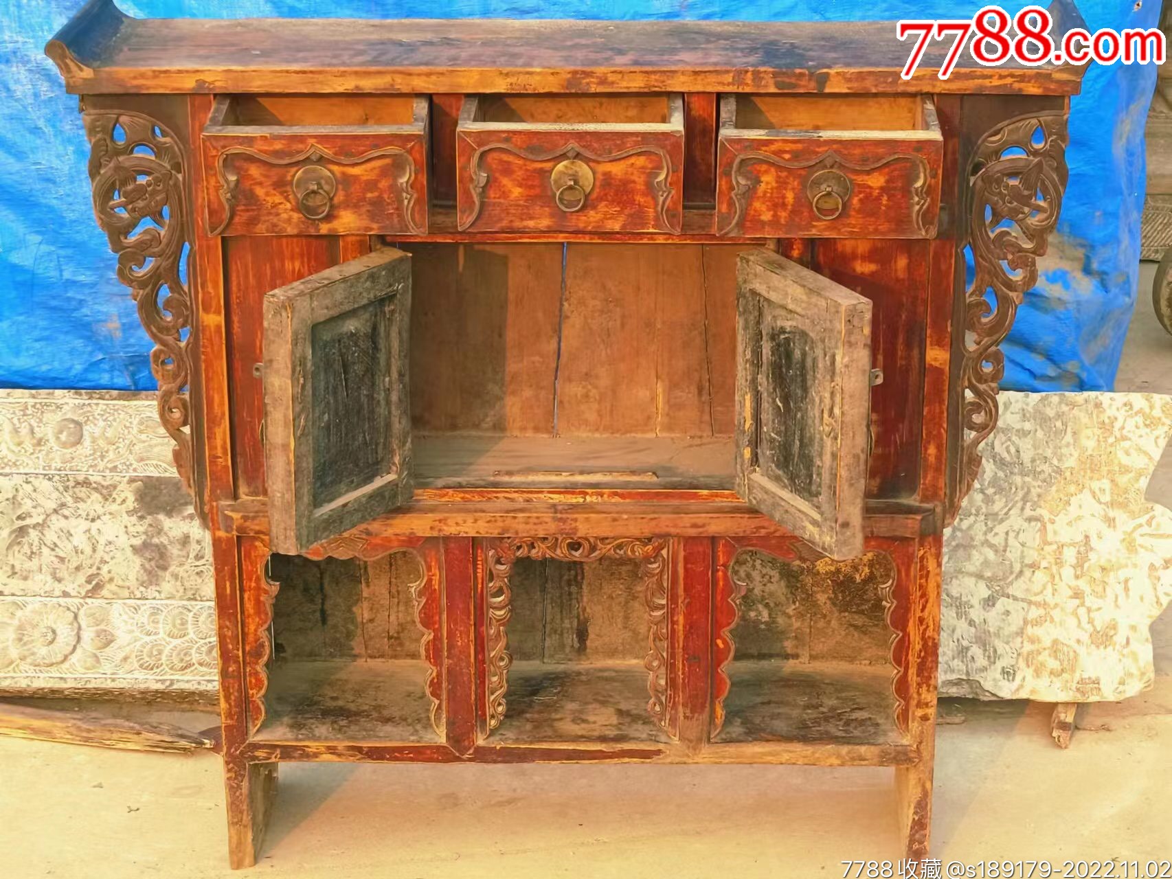 清代宁式楠木衣柜CAD图图片下载_红动中国