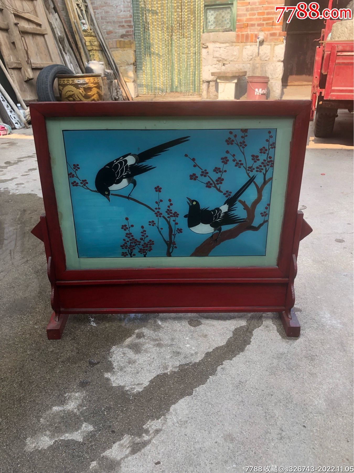 插屏,_木雕壁画/壁挂_作品图片_收藏价格_7788纸艺