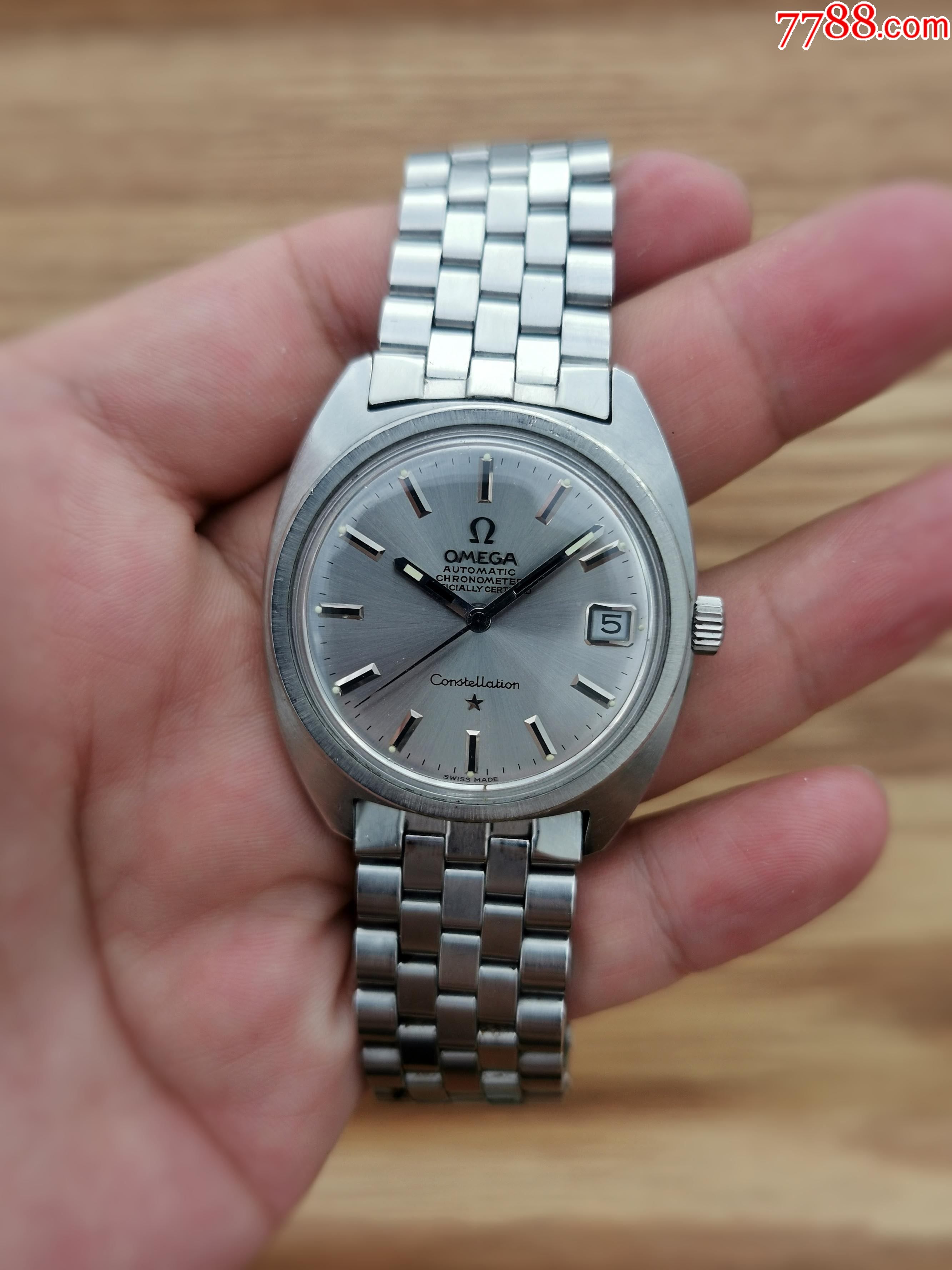 瑞士欧米茄星座564机芯经典鲍鱼壳机械表古董表手表