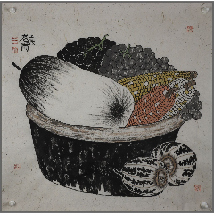 老圃(白进海)北京人,北京文史馆馆员,画家,书法家,作品