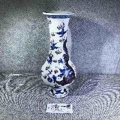 清康熙青花釉里红夔龙琵琶尊（官窑）_旧瓷器_诚信老货店一【7788旧书网】