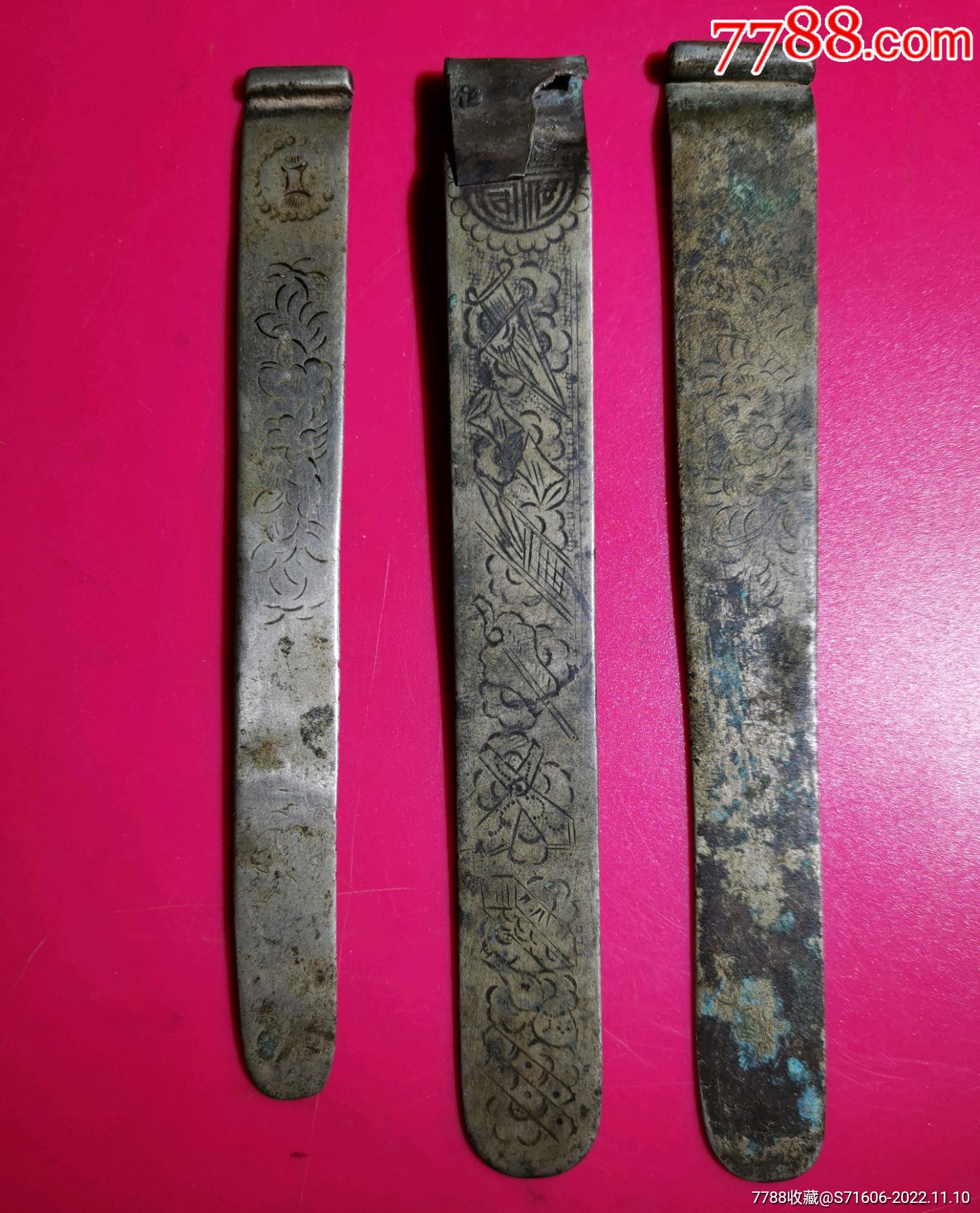 老铜扁方簪-价格:260元-se90473956-铜杂件-零售-7788收藏__收藏热线